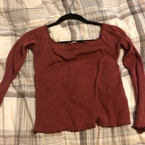 Long sleeve crop